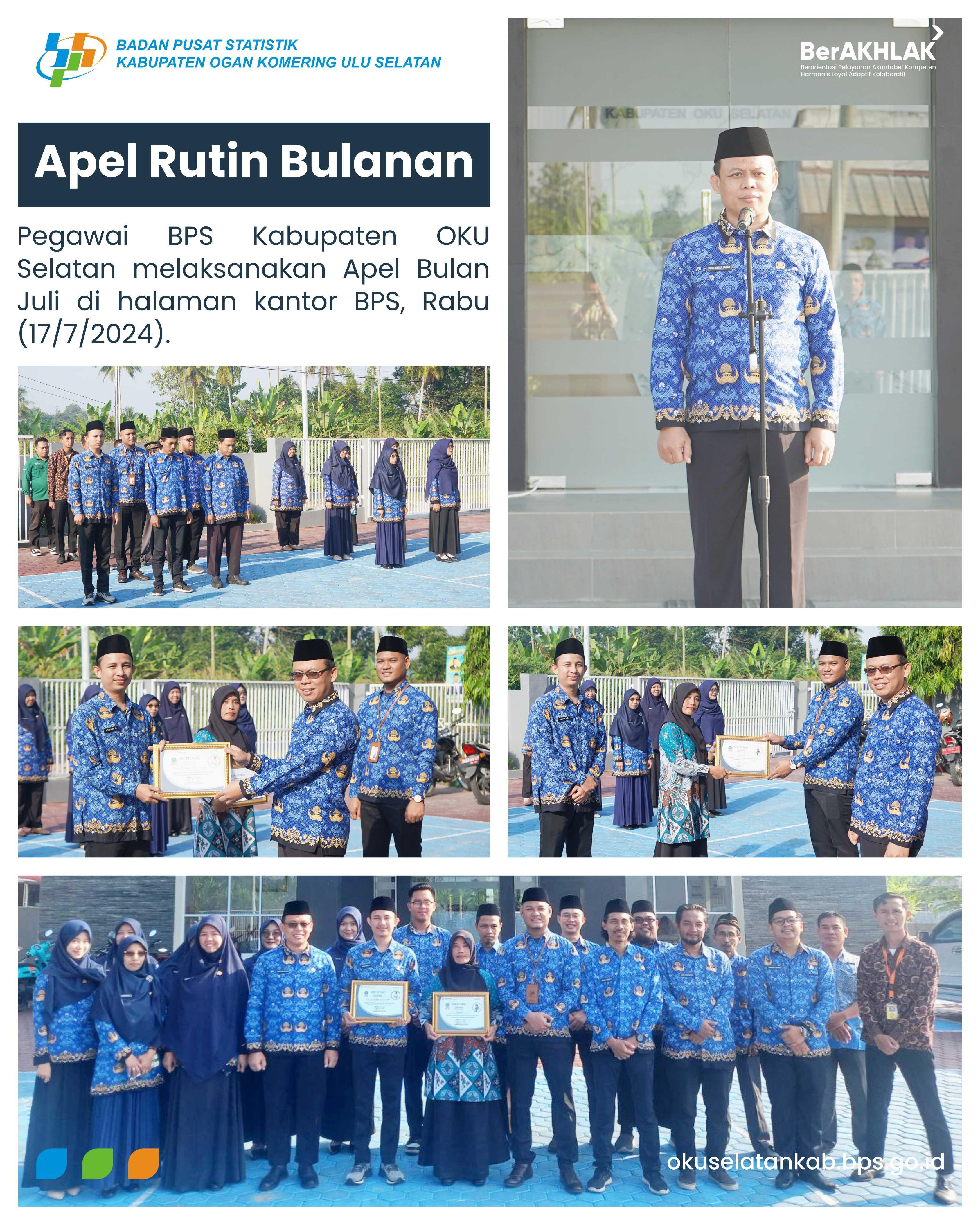 Apel Rutin Bulanan BPS Kabupaten OKU Selatan