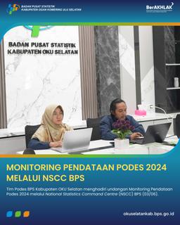 MONITORING PENDATAAN PODES 2024 MELALUI NSCC BPS