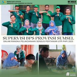 Supervisi BPS Provinsi Sumatera Selatan Dalam Rangka Pelaksanaan Sensus Pertanian UTP-PAPI 2023