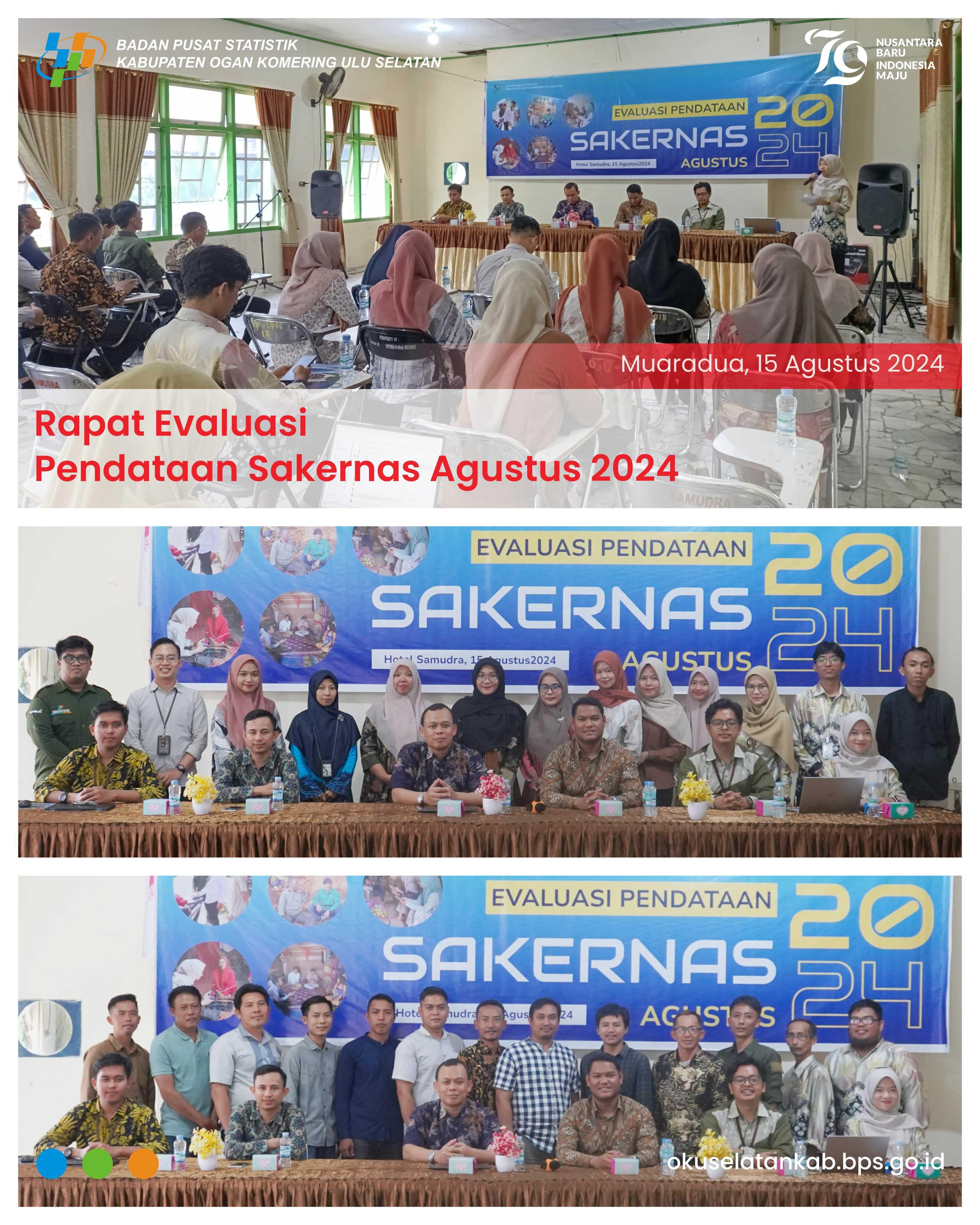 Rapat Evaluasi Pendataan Sakernas Agustus 2024