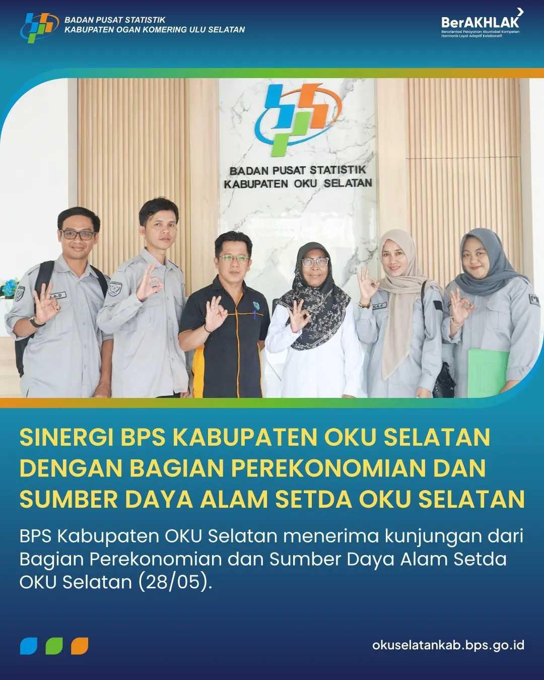 SINERGI BPS KABUPATEN OKU SELATAN DENGAN BAGIAN PEREKONOMIAN DAN SUMBER DAYA ALAM SETDA OKU SELATAN