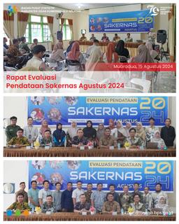 Rapat Evaluasi Pendataan Sakernas Agustus 2024